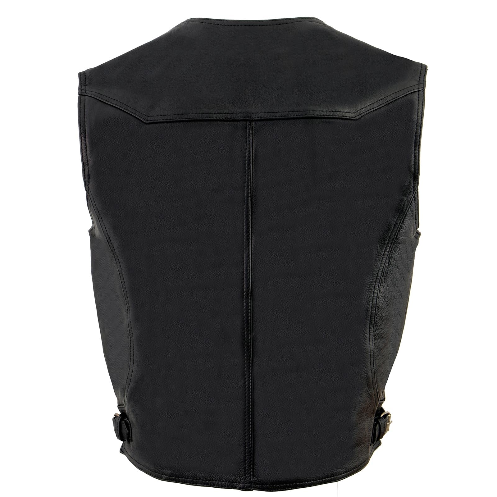 Milwaukee ブラックレザー ベスト 3XL Amazon.co.jp: Milwaukee メンズ レザーベスト 深ポケット 付き XX